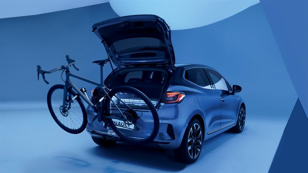 tilting bike rack on hitch - accessories - Renault Clio E-Tech full hybrid