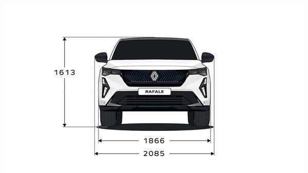 Renault Rafale E-Tech hybrid - dimensions