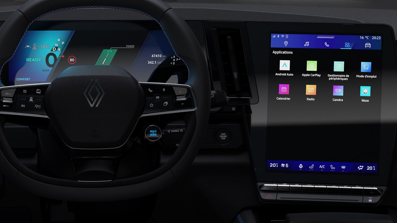 Renault Rafale E-Tech hybrid - openR - sytème multimédia