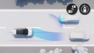 lane change warning - adas - Renault Espace E-Tech full hybrid