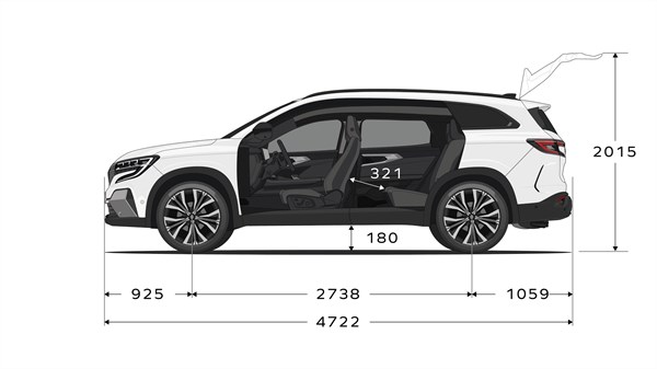 dimensions - Renault Espace E-Tech full hybrid