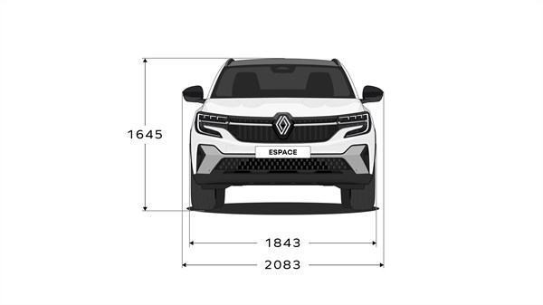 dimensions - Renault Espace E-Tech full hybrid