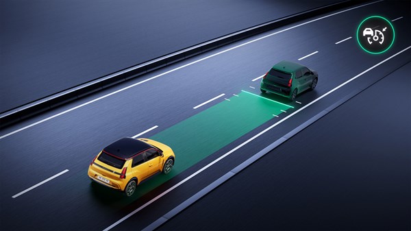 régulateur de vitesse adaptatif - Renault 5 E-Tech électrique