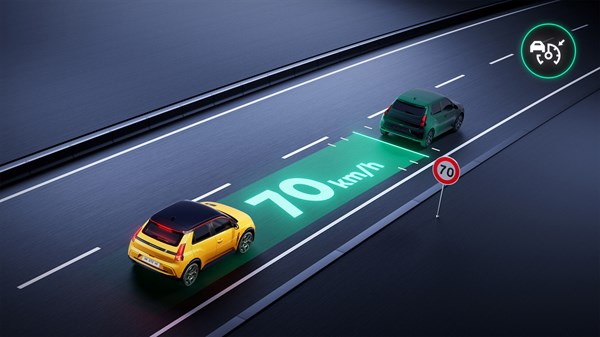 régulateur de vitesse adaptatif intelligent -Renault 5 E-Tech électrique