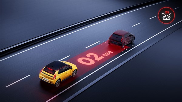 alerte de distance de sécurité - Renault 5 E-Tech électrique