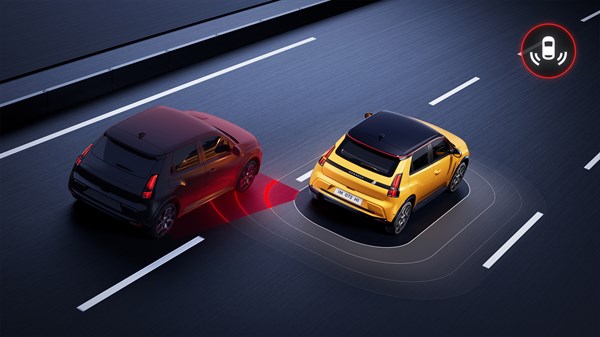 avertisseur d'angle mort - Renault 5 E-Tech electric