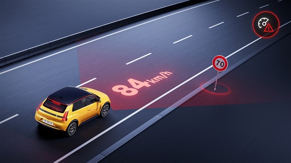 reconnaissance des panneaux - Renault 5 E-Tech electric