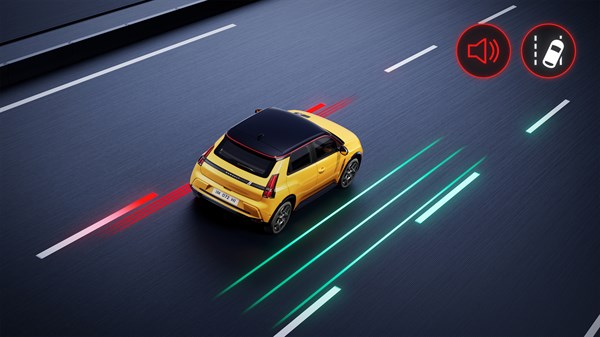 alerte franchissement de ligne - Renault 5 E-Tech electric