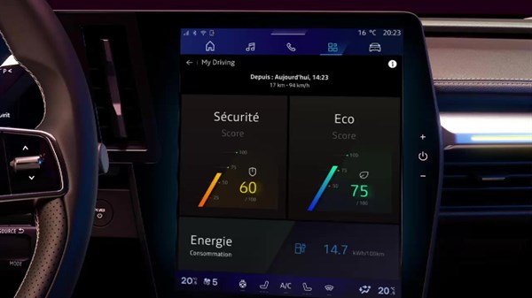 systèmes avancés d'aide à la conduite - Renault Scenic E-Tech electric 