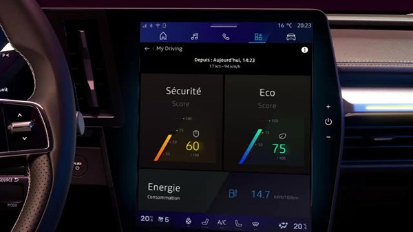 systèmes avancés d'aide à la conduite - Renault Scenic E-Tech 100% electric 