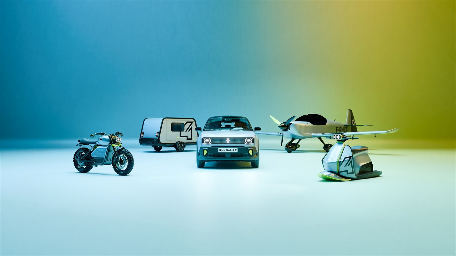 4 mouvements - Renault 4 E-Tech électrique