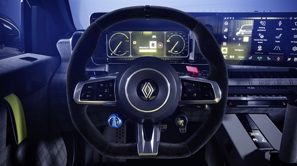 volant sport pour plus de performances de conduite​ - Renault 5 Turbo 3E