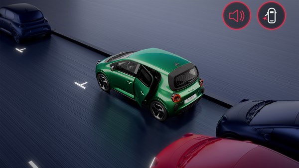 alerte de sortie sécurisée des occupants - Renault Twingo E-Tech électrique