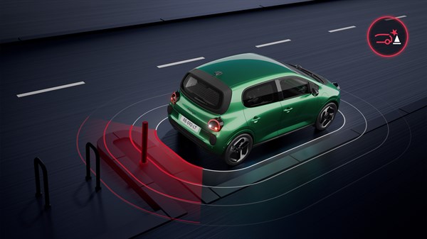 freinage automatique d’urgence en marche arrière  - Renault Twingo E-Tech électrique