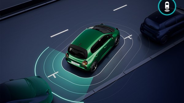 aide au parking avant, arrière et latéral​  - Renault Twingo E-Tech électrique