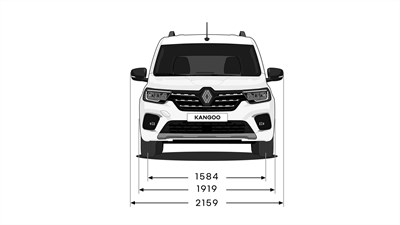 Kangoo dimensions face avant