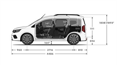 Kangoo dimensions profil