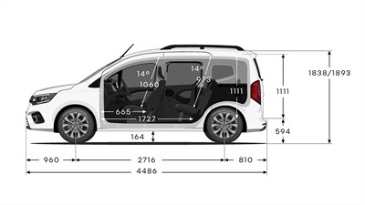 Renault Kangoo E-Tech - dimensions