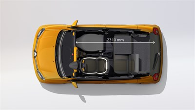 Renault TWINGO - Photo longueur de chargement