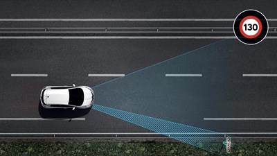 Renault ZOE Reconnaissance des panneaux de signalisation