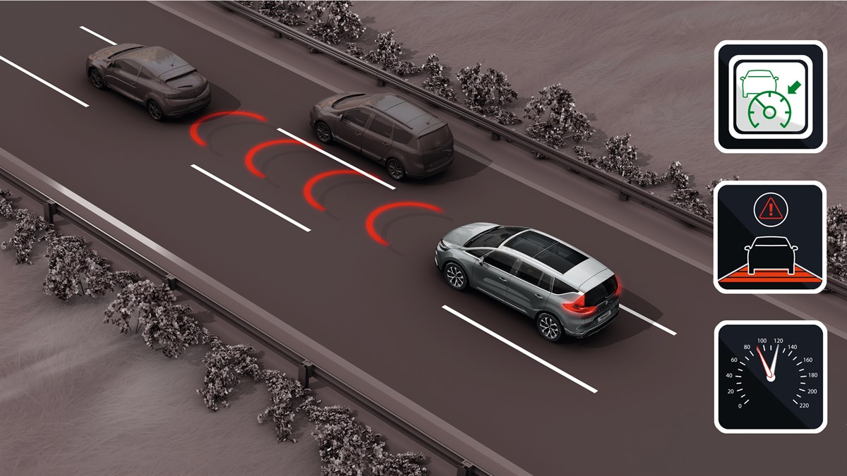 Renault - schéma régulateur de vitesse adaptatif