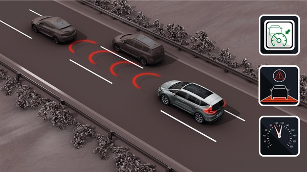 Renault - schéma régulateur de vitesse adaptatif