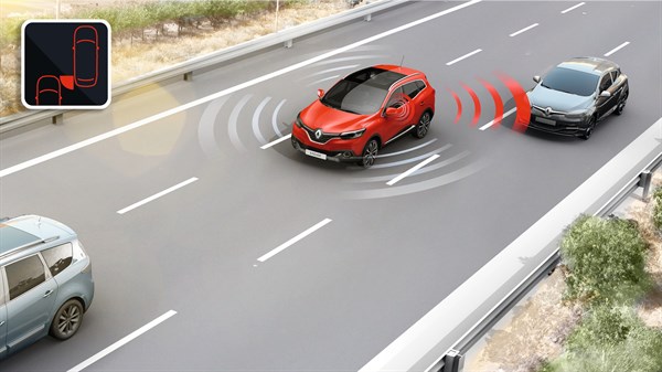 Renault - Schéma système d'avertisseur d'angle mort