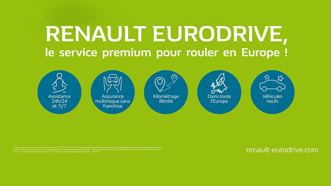 Renault Eurodrive, le service premium pour rouler en Europe